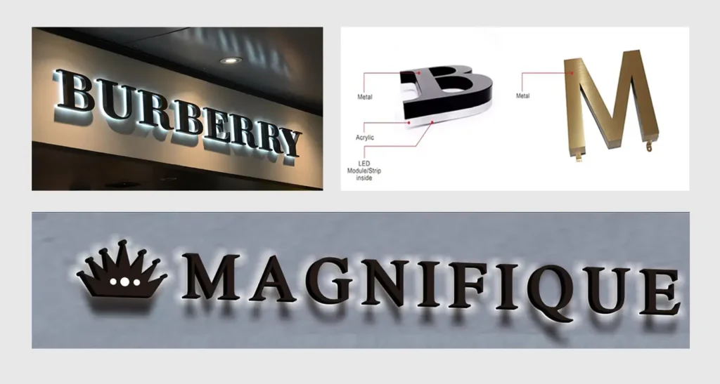 LED Brand name plate