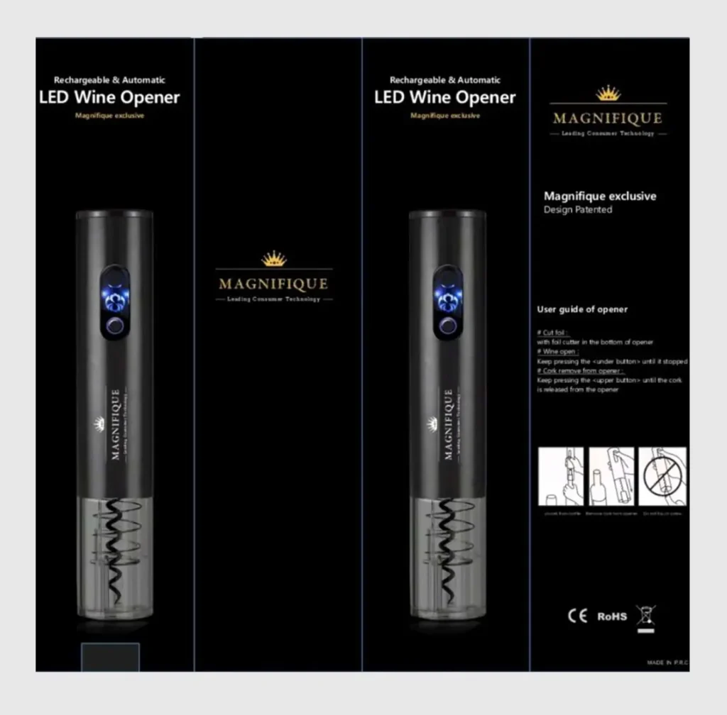 LED Wine Opener, rechargeable